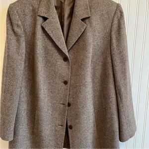 Caslon Brown Tweed Blazer Size 20W
